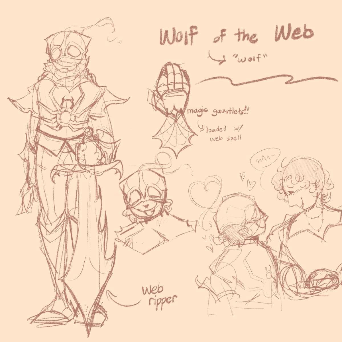 wolfille's tweet photo. i made a #spidersona. he’s a high fantasy knight but in like a silly dnd campaign way. his gimmick is his big stupid impractical sword. is this anything? https://t.co/sPrmC70z5C