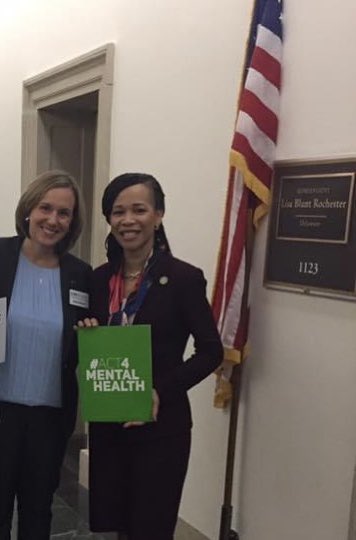 I met her on the Hill in 2017. <a href="/LisaBRochester/">Lisa Blunt Rochester</a> sat with me as I trembled, my first professional advocate meeting- I shared our family’s story of mental illness. She promised me she’d help make things better and she has. Still does. #Delaware - we need her in the Senate.