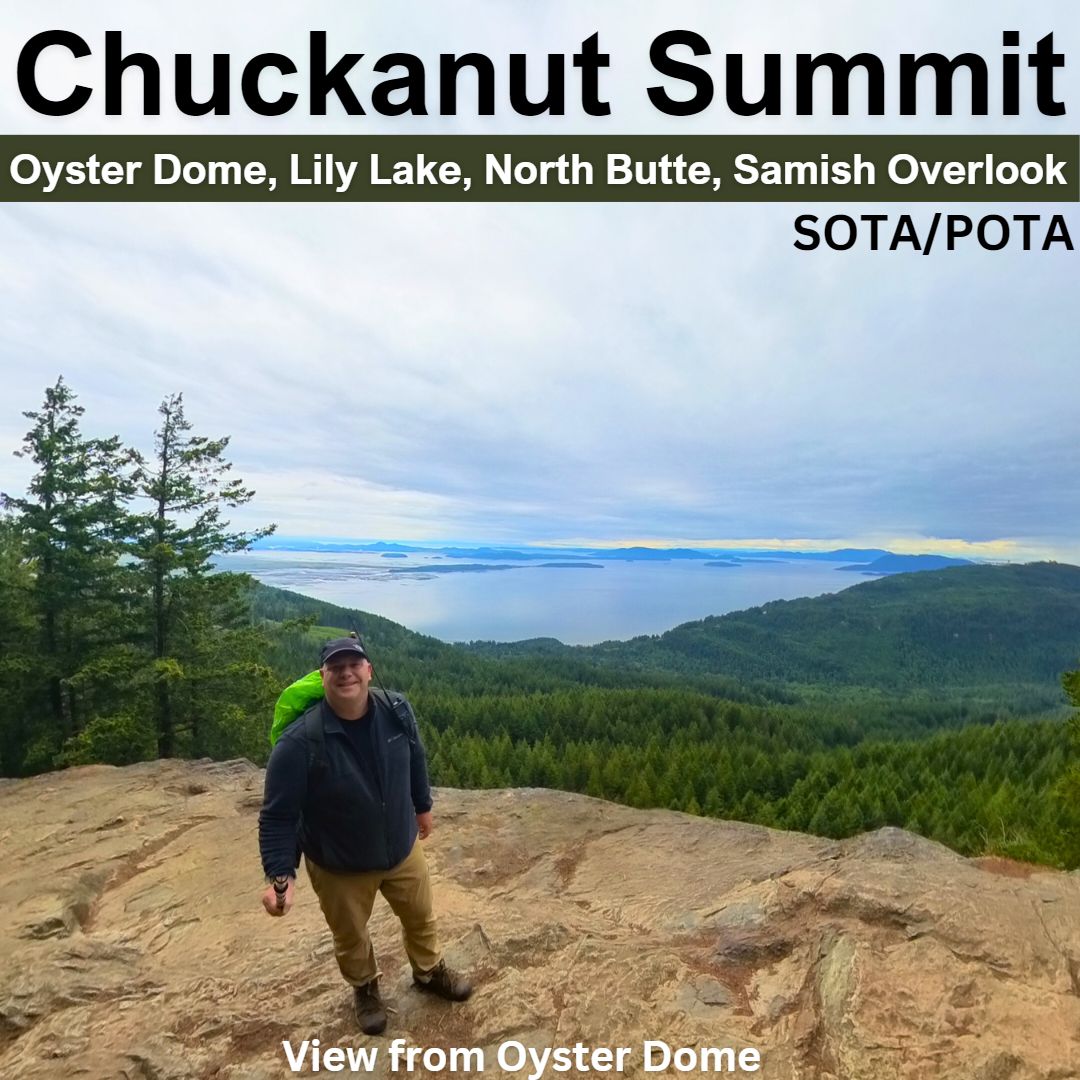 WA7JNJradio's tweet photo. Just posted video of last Friday's hike to #Chuckanut Summit W7W/SK-155, and also activated #POTA K-5566 Blanchard State Forest. No views from the summit, but views from #OysterDome and #SamishOverlook are amazing!
#sota #hamradio #pnw #pnwhikes #hiking
https://t.co/eLFvIzENak https://t.co/5BVUplGUY5