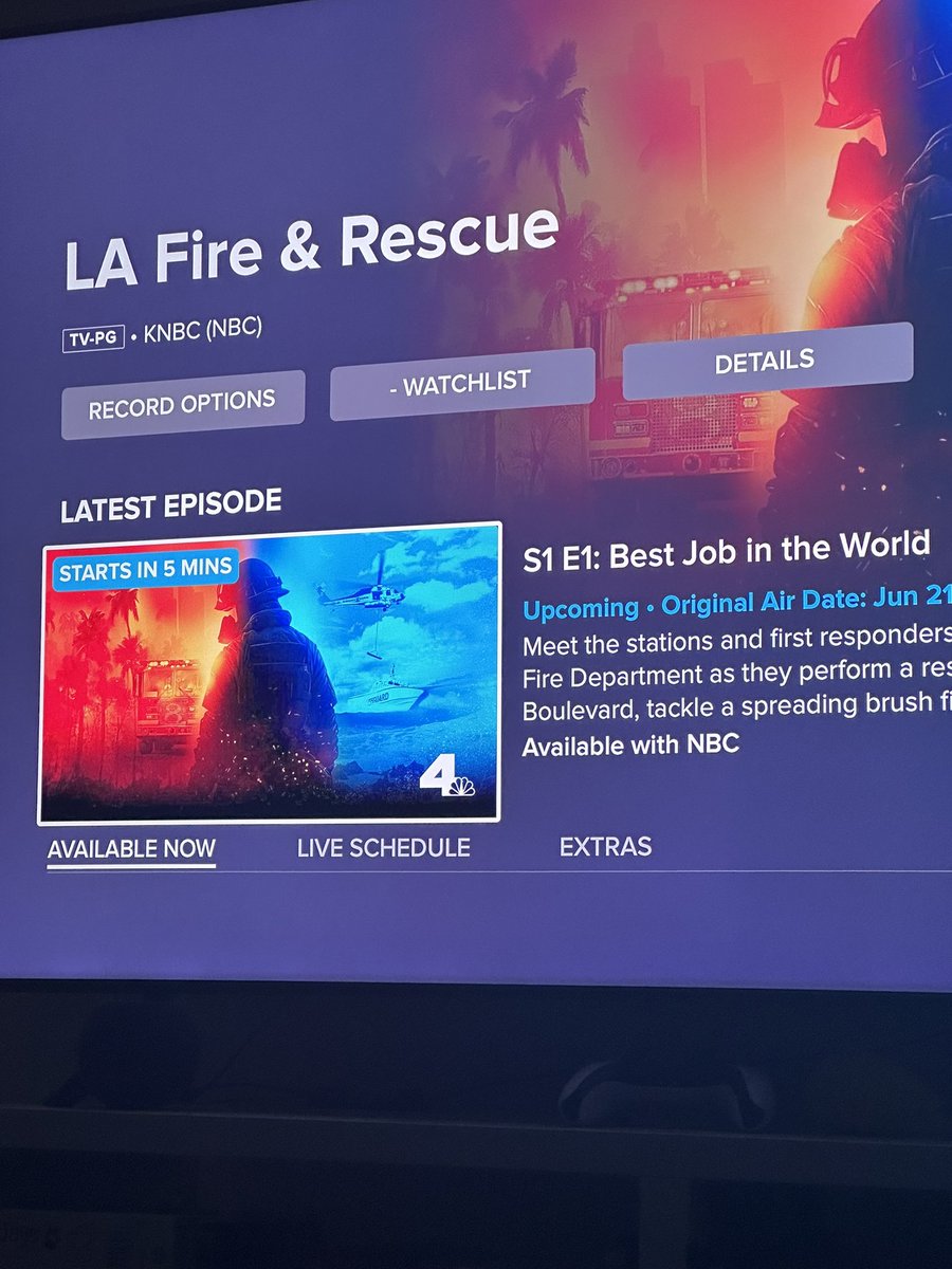 Let’s see how this is! #LAFireAndRescue 
Starting on NBC momentarily for anyone who wants to tune in