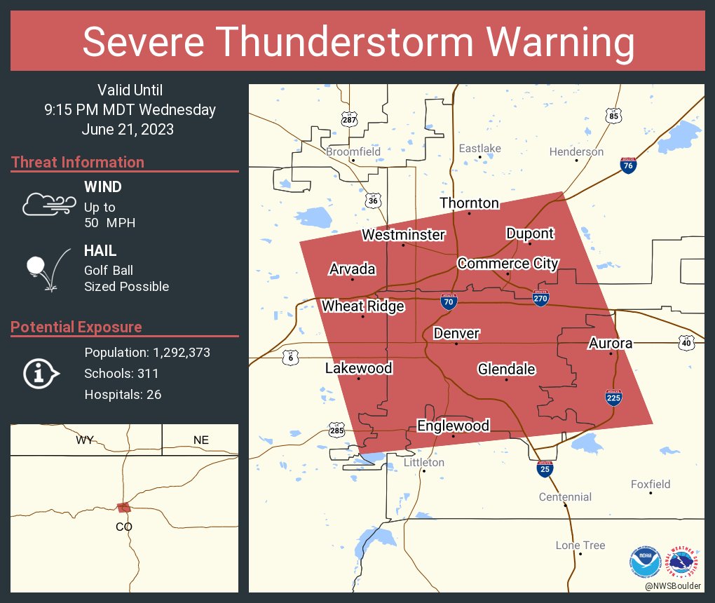 NWS Severe Tstorm on Twitter "Severe Thunderstorm Warning continues