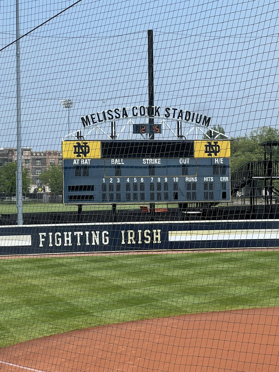 Attended Notre Dame softball camp yesterday! It was an amazing experience to play at Melissa Cook Stadium. Thank you to Coach Kris and all the Notre Dame coaches! Go Irish 💚
