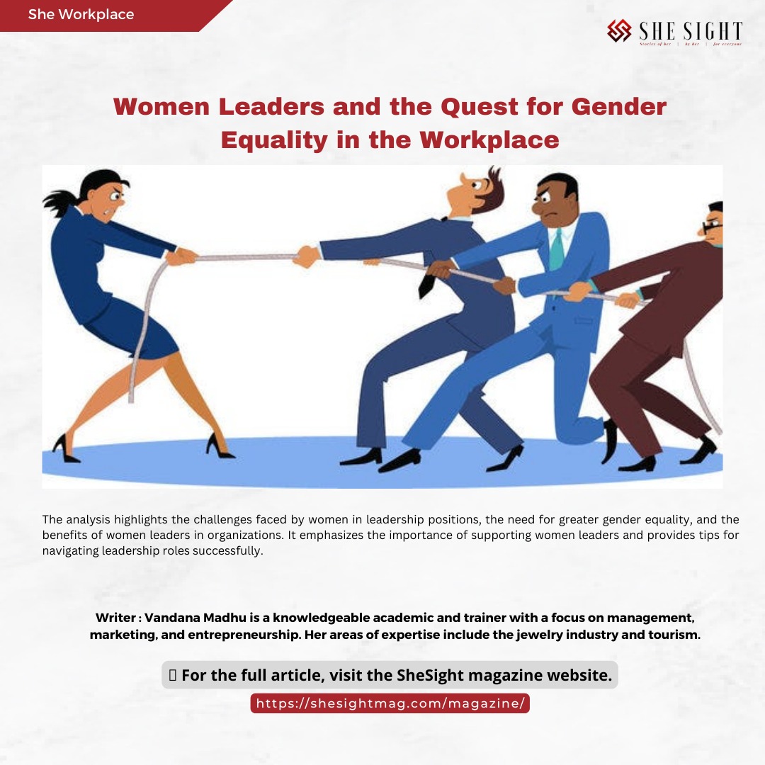 Women Leaders and the Quest for Gender Equality in the Workplace!
shesightmag.com/magazine/
shesightmag.com/shesight-june-…
 #WomenLeaders #GenderEquality #WorkplaceEquality #LeadershipJourney #WomenEmpowerment #BreakingBarriers #DiversityandInclusion  #EqualOpportunity  #SheSight