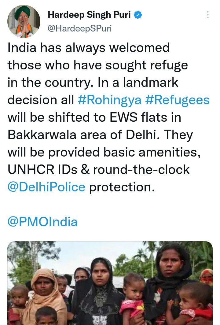 No land for #PakistaniHindus! and on high contrast, In February 2023, the BJP government announced that it would be providing flats to #Rohingya living in Delhi. The flats are located in the Bakkarwala area of Delhi, and they are being provided to the refugees by the Delhi…