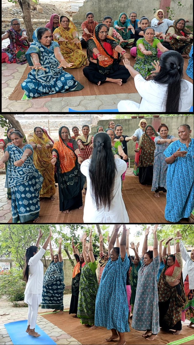 ChoKagvad's tweet photo. HWC Kagvad Celebrated #InternationalYogaDay2023 with the theme: #YogaforVasudhaivaKutumbakam which is  effectively encapsulating our collective aspiration for 'One Earth, One Family, and One Future.' https://t.co/RbMf1WipGV