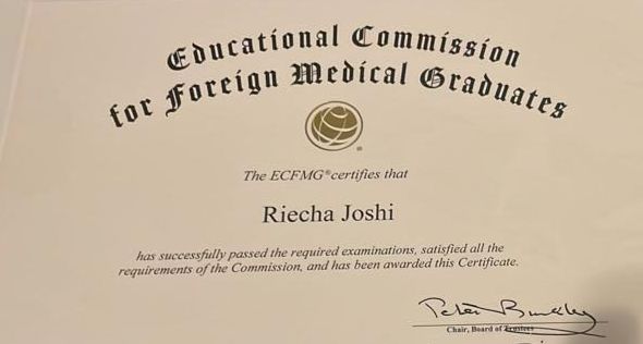 After months of waiting, my ECMFG certification is finally here! #Match2024 here we go! #PedsMatch2024 #Futurepedsres #tweetiatrician #IMG