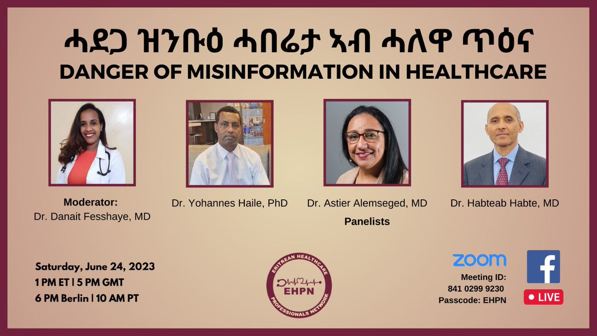 Eritrean Healthcare Professionals Network tweet media