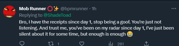 Shade Toad the Return tweet media