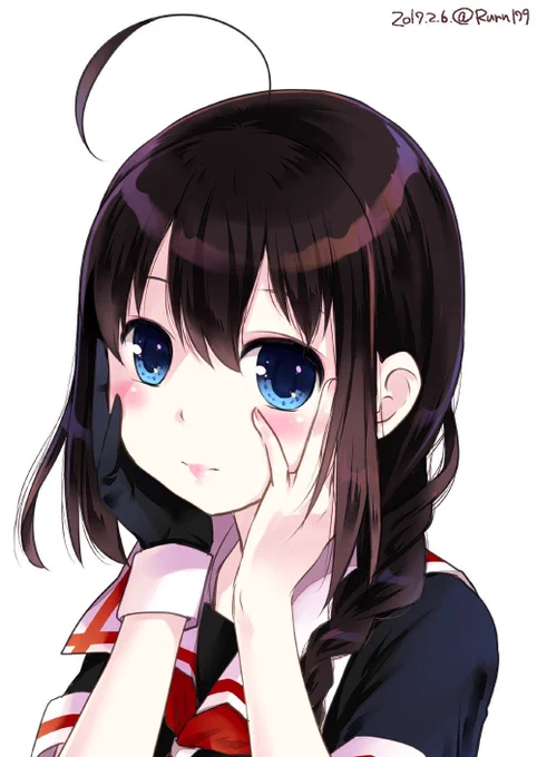 ほっぺ可愛く描けたやつだとこれ  #これ見た人はかわいいほっぺを貼る
