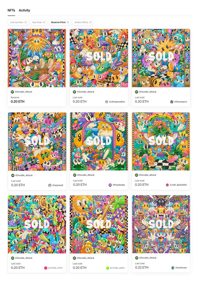 GM fams! 🌞✨️
"Good Vibes" collection update ✨️
1 available 🖼
8 sold 🏷
Collect here ⛓️👇
foundation.app/collection/doo…