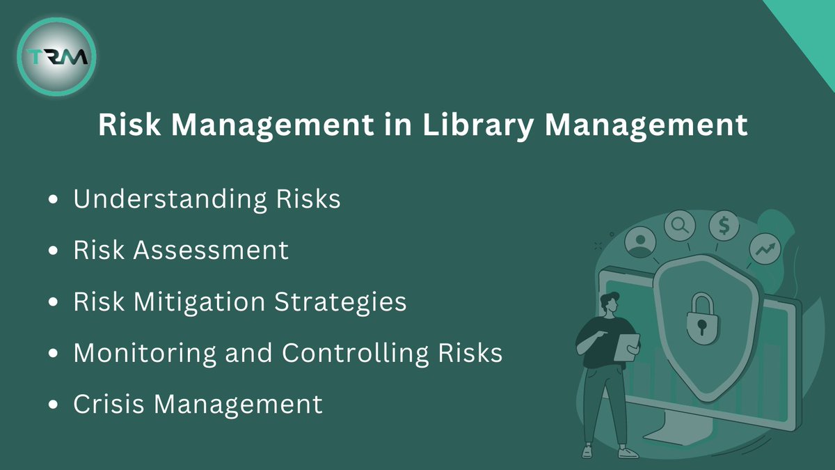 trm_advantage's tweet image. 📚🔒 Managing Risks for a Safer Library Experience! 🔒📚#RiskManagement #LibraryManagementSystem #LibraryRiskManagement #SecureLibraryExperience #RiskMitigation