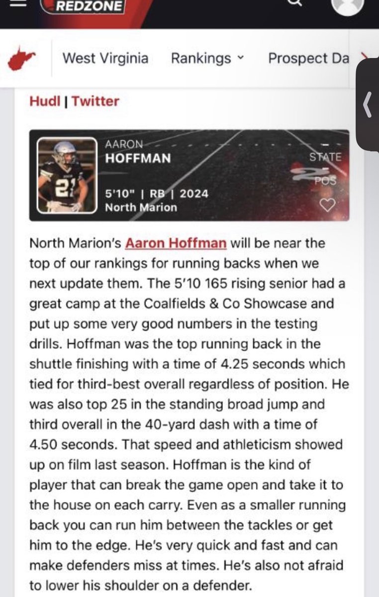 Thanks for the Article!!! <a href="/PrepRedzoneWV/">Prep Redzone West Virginia</a>