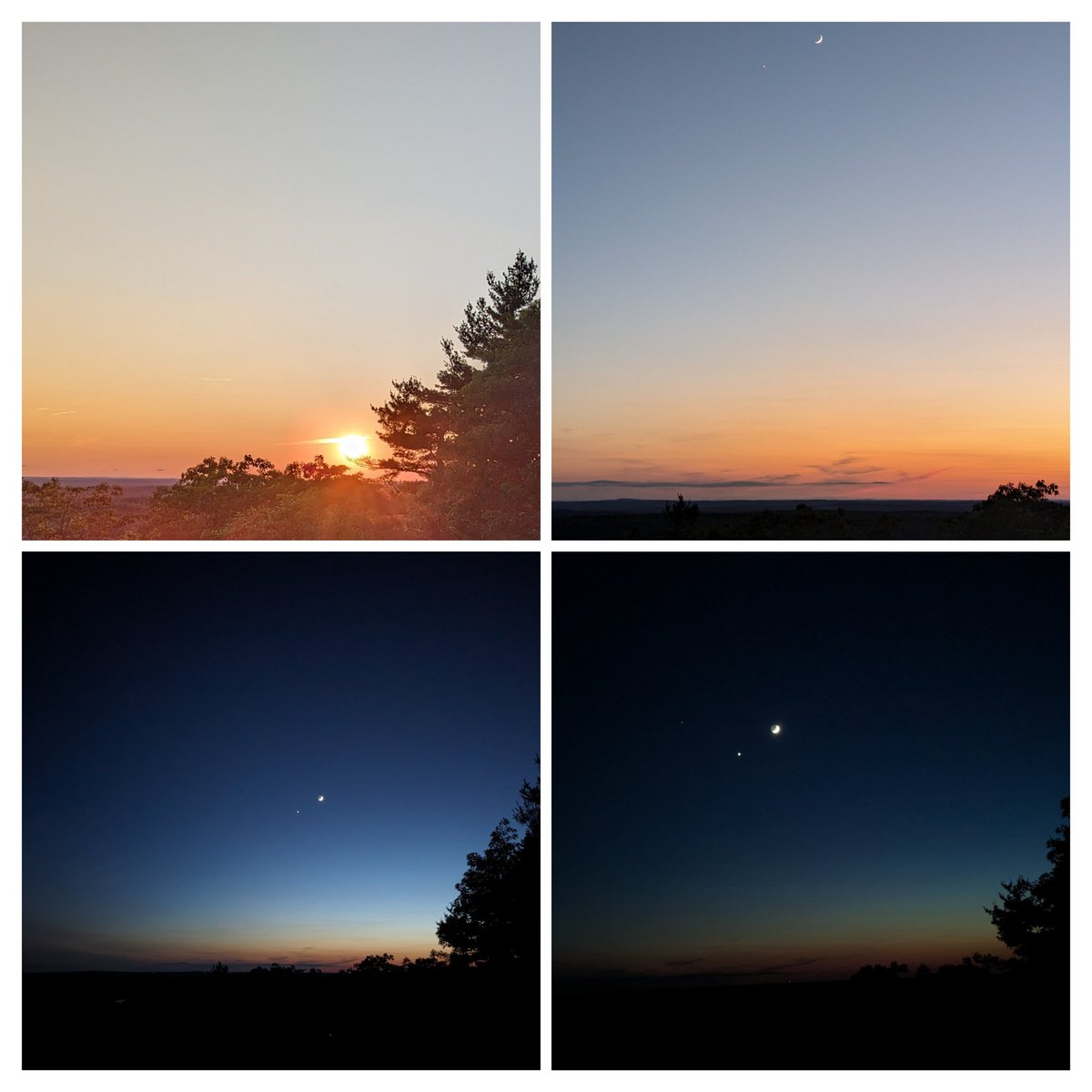 Watching the #Sunset on the Summer #Solstice at Thoreau's Seat on Asnebumskit Hill in #Paxton! 
Part of the <a href="/GWLandTrust/">GWLT</a>  Summer Solstice Hike Event!
