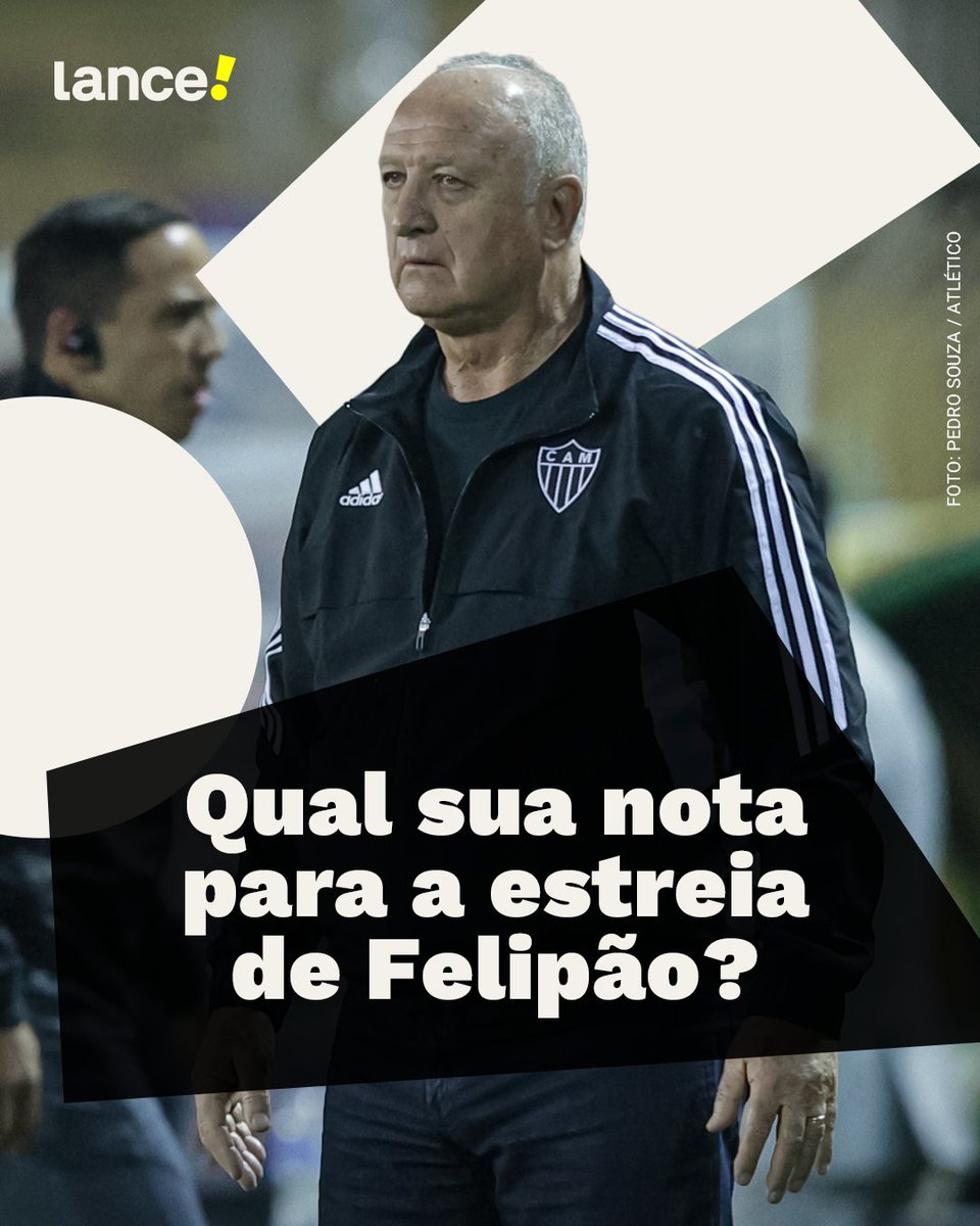 lancenet's tweet image. !DE VOLTA À BEIRA DO CAMPO!  🏟️

Galo empata com o Fluminense na estreia de Felipão. Qual a nota para o novo técnico, torcedor? 🤔👨‍🏫

#AtléticoMG #Fluminense #Felipão #Cobertura #Interação #Futebol #Lance #Brasileirão