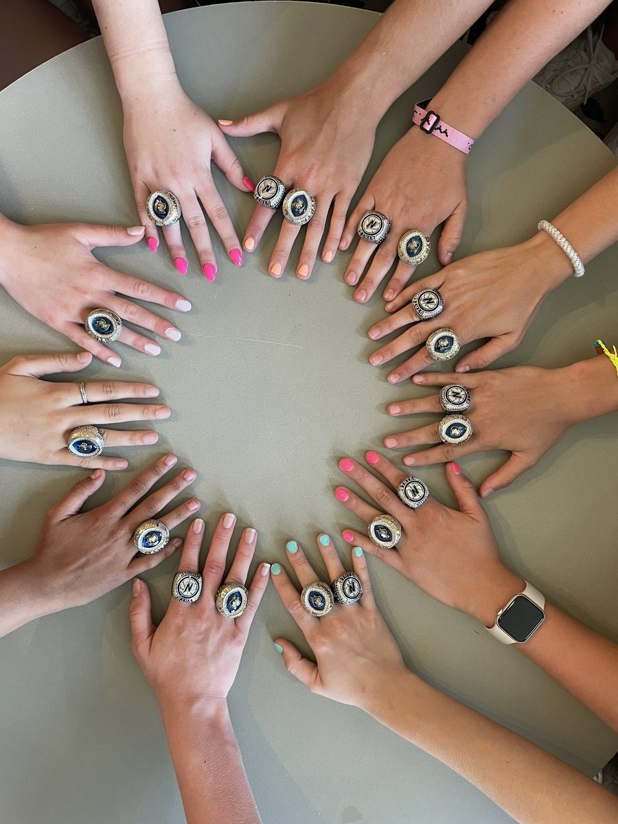 So many hours, so much commitment, so much discipline, so many hard practices, so much sacrifice, so much accountability, so much teamwork, and so much selflessness  =  So Much Bling!!!!!