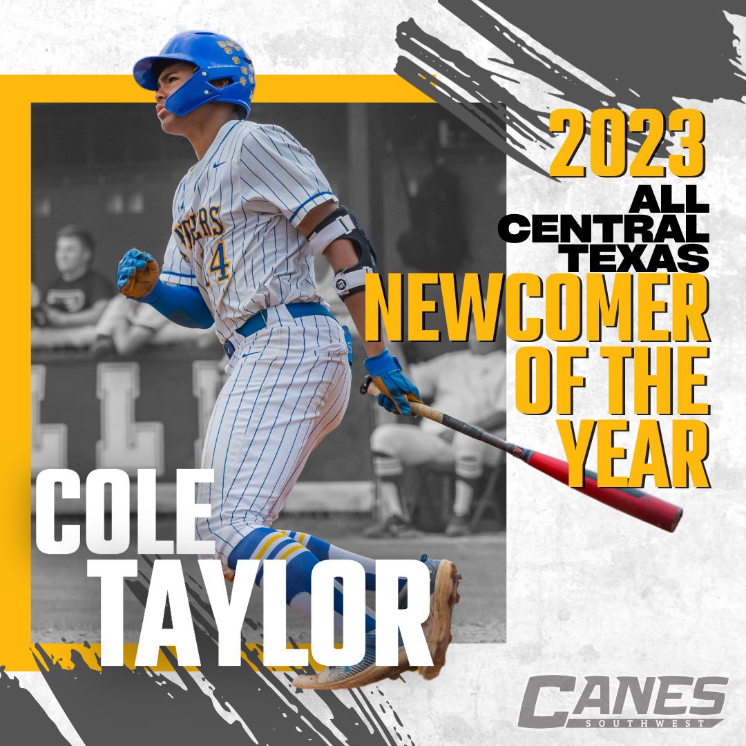 TheCanesSW's tweet photo. โญ๏ธCENTEX NEWCOMER OF THE YEAR โญ๏ธ
Congrats to #CanesSW 2026 Cole Taylor (@ColeTaylor2026) for being named Newcomer of the Year in Central Texas by @statesman. Well-deserved honor after an excellent freshman varsity campaign. Bright future! ๐๐๐คฉ
READ: https://t.co/X3qHW79qah https://t.co/7UE5LHouch