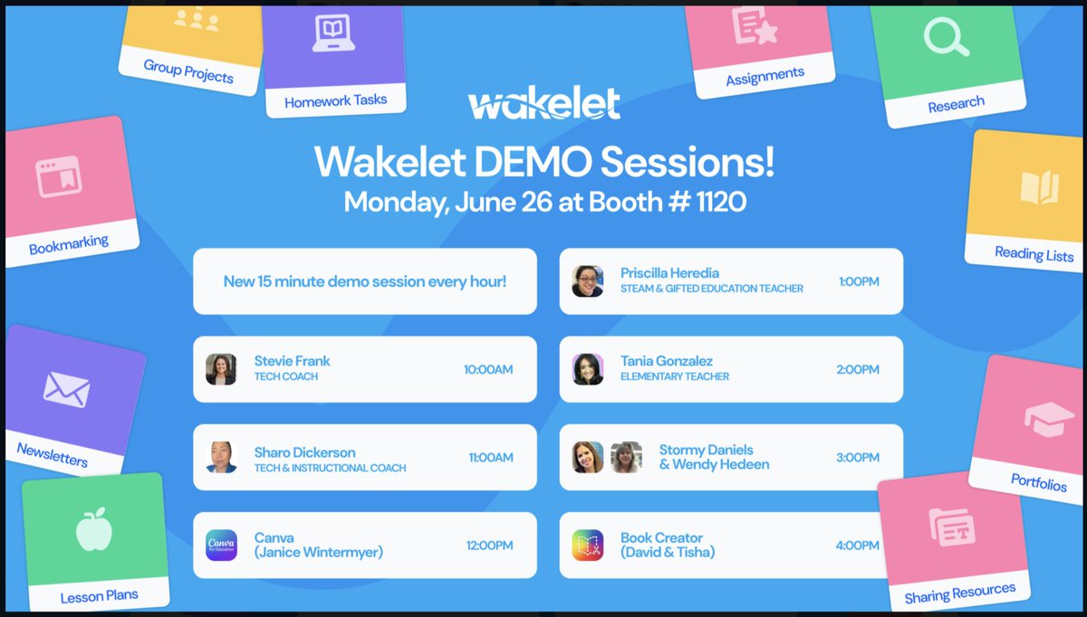 🫂Let's Connect !! #ISTELive 
🧭Stop by Booth #1120 @wakelet 
🗓️Monday 2:00pm !
#ISTELive23 #ISTEChat #ISTE23 🌊