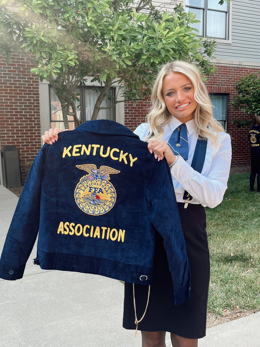 KY FFA State Officer Base Training was a success! So excited to wear the words Kentucky Association on my back as I travel the Commonwealth of Kentucky this year!! Kentucky FFA has poured so much love, support, and kindness into me. It’s official, let’s do this thing!! 🫶🏼💙💛🎉