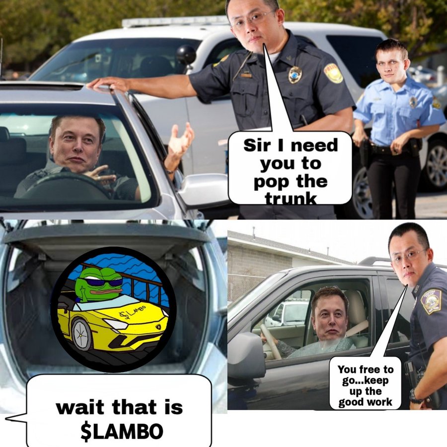 iambotcimu's tweet photo. @beeple Decentralized, community-powered, and meme-inspired - that's $LAMBO for you. Hop in, buckle up, and let's hit the crypto highway together! #WenLambo https://t.co/x6lk3cprxG