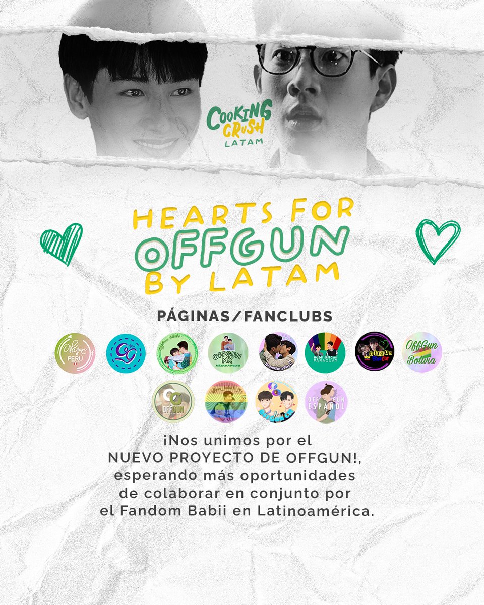 BabiiEcuador's tweet photo. #ProjectsForOffGun By Latam

~ Somos un solo corazón que busca demostrar el amor que tenemos por OG 💚 ~

Como páginas y fanclubs de Latam de OffGun, nos unimos y planeamos una serie de proyectos para la próxima serie de los chicos #CookinCrushSeries https://t.co/x525ogaRJl