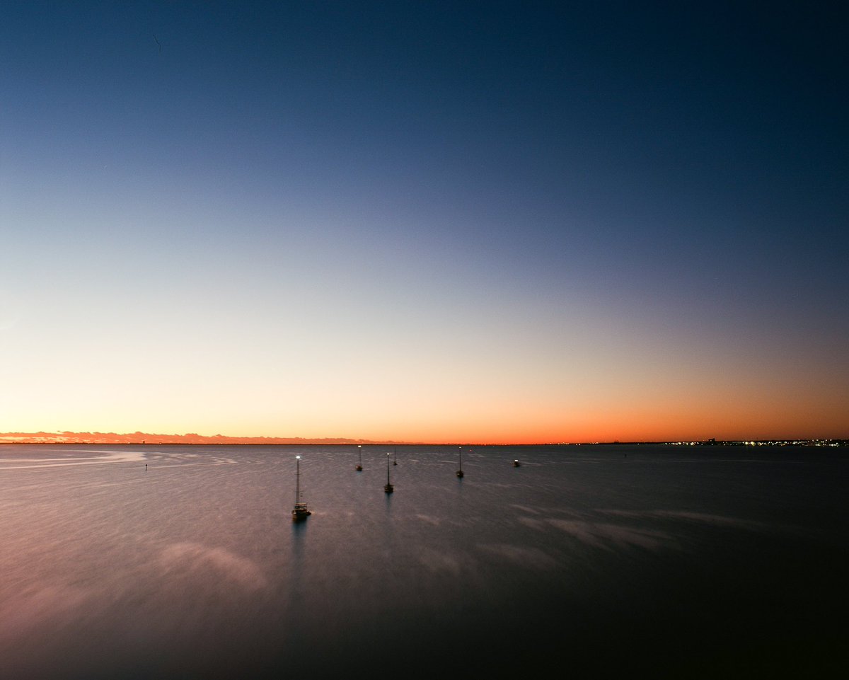 Florida sunrise, back in December. 
Pentax 6x7 / Kodak Ektar 100