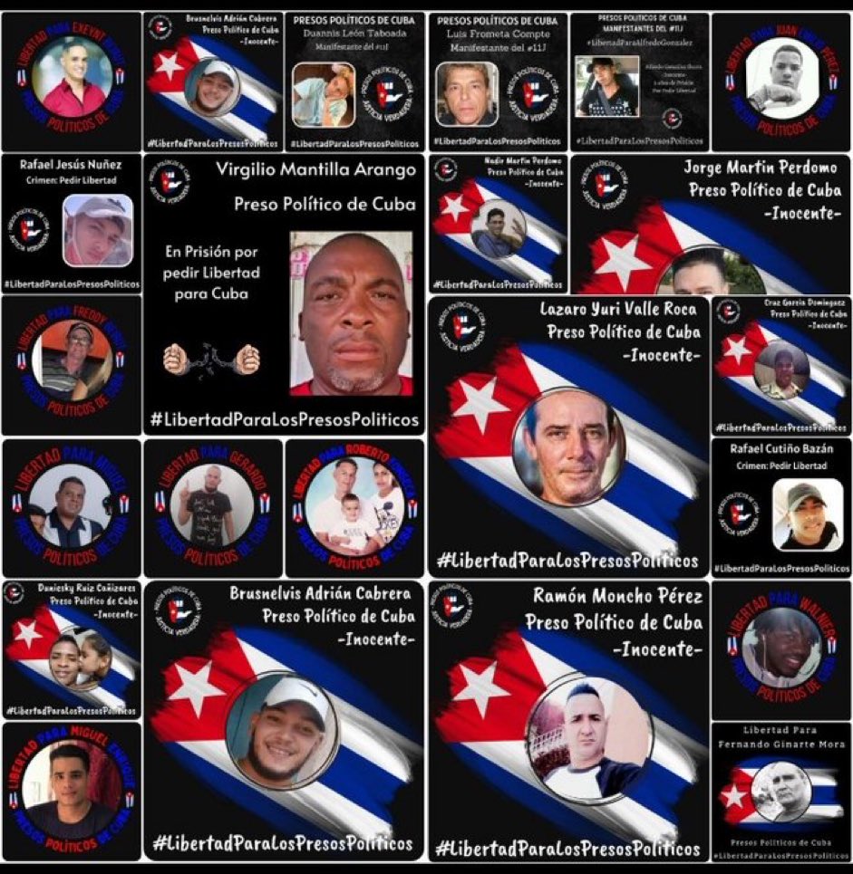 #LibertadATodosLosPresosPoliticos #AbajoladictaduraCastroCanel #PCCTerrorista #CubaEstadoTerrorista