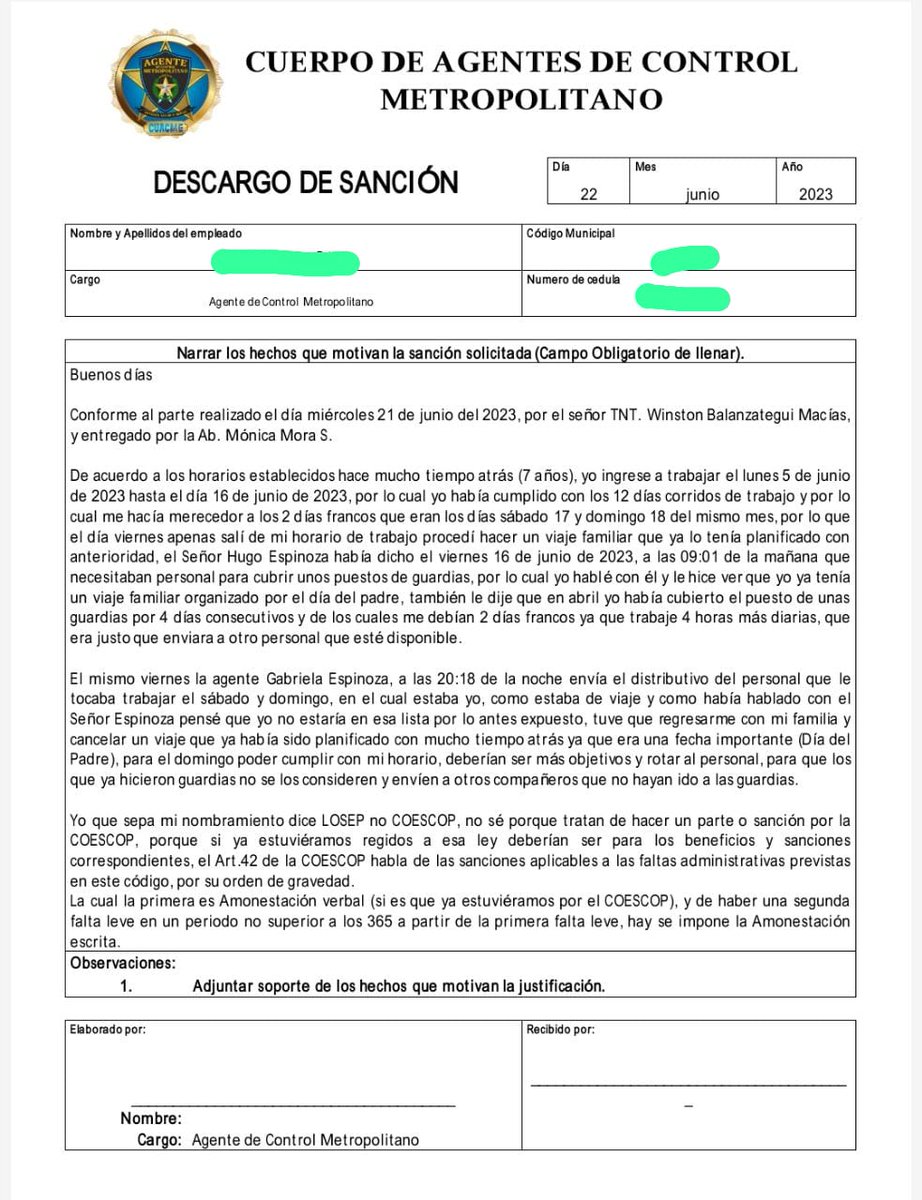 CuacmeNoticias's tweet photo. Señor @aquilesalvarez @alcaldiagye pongan atención no más abusos en la Agencia de Control Metropolitana.. Exigimos una visita suya al cuartel converse con las compañías sin q estén esos jefes.. Se dará cuenta de la realidad https://t.co/r320qgf33I