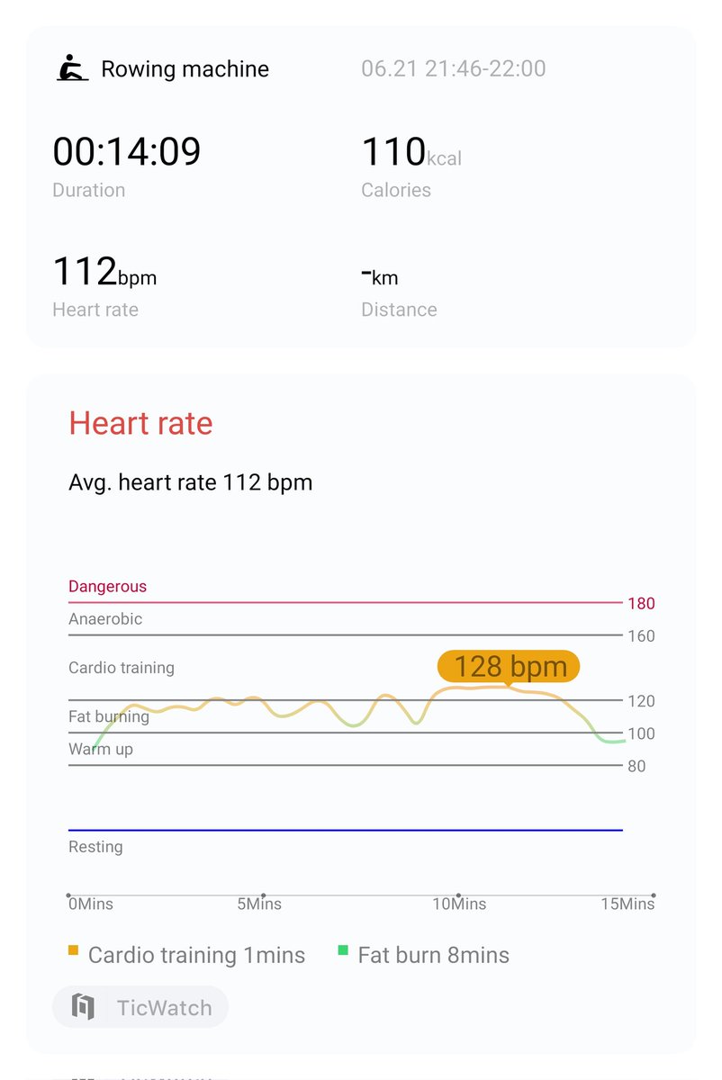 Rowing #1 after a while
