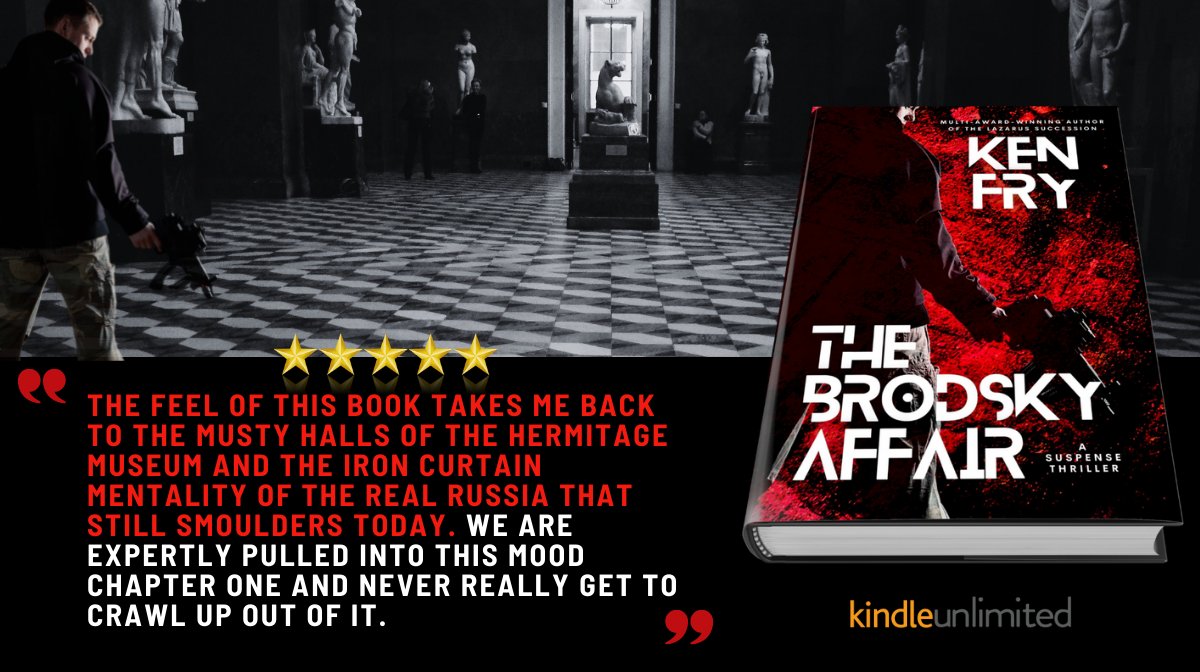 An art heist #thriller that will keep you turning the page.
Hop on a rollercoaster ride! Read THE BRODSKY AFFAIR.
📌getbook.at/thebrodskyaffa…
#FREE #kindleunlimited

#suspense #thriller #mustread #readers
#amreading #action #artheist #bookboost #IARTG
#Auschwitz #AudibleApp