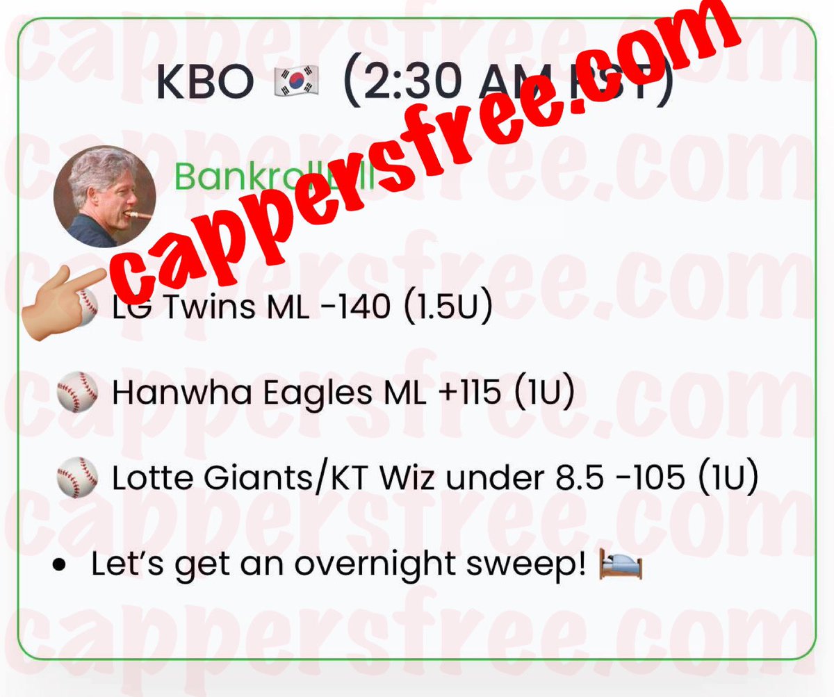 cappersforfree's tweet image. #BankrollBill