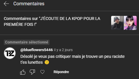 yaskoippo's tweet photo. Mdrrrr c'est le commentaire le plus wtf que j'ai reçu depuis que j'ai commencé youtube 🤣 svp je répond quoi ?  (pour info je porte les lunettes de doflamingo dans la vidéo)   https://t.co/Fh2qyzQHSn https://t.co/yufoAa8ZSI