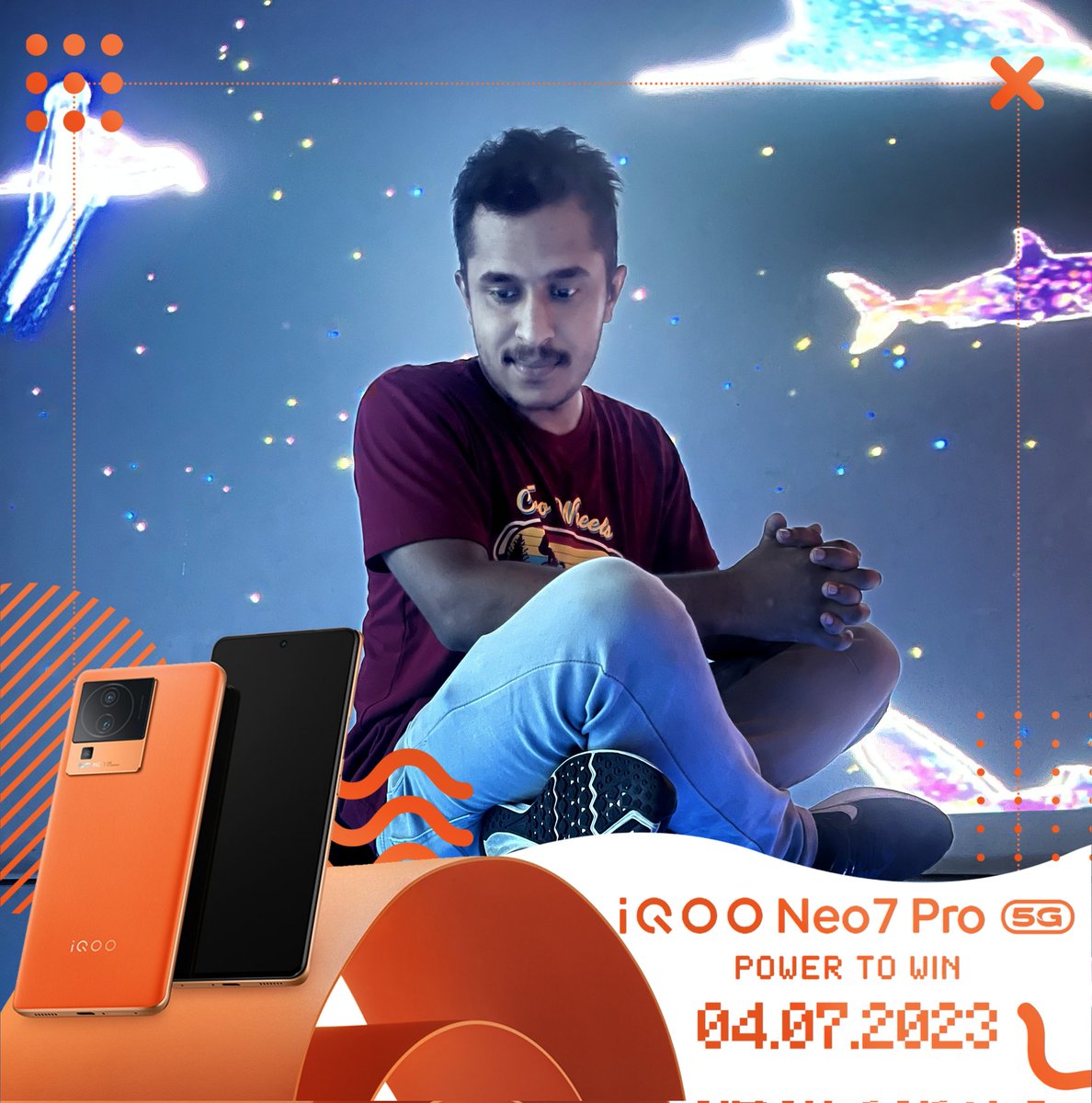 _CodeWizard's tweet photo. Power To Win 'Profile picture' frame | iQOO Neo 7 Pro.
Are you ready for the launch Questers?
⚡❤️
#PowerToWin #Neo7Pro #iQOO #iQOOConnect @Andybitts @IqooInd https://t.co/cKDxqaOeil