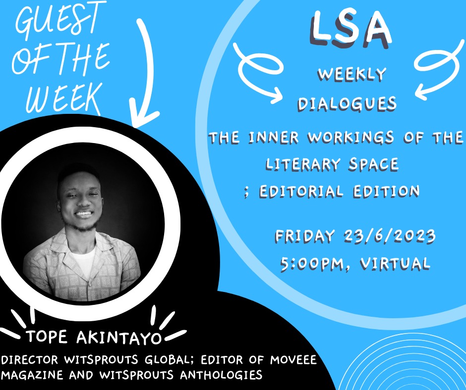 Join us and learn a thing or two about editing and literally everything that  happens as you anxiously wait for a submitted article to be published
@moveeeco 
@Lit_uon
Time zone: EAT/Nairobi
 Link: meet.google.com/zrj-qpny-dsn
Or dial: (US) +1 314-833-7211 PIN: 357 171 238#