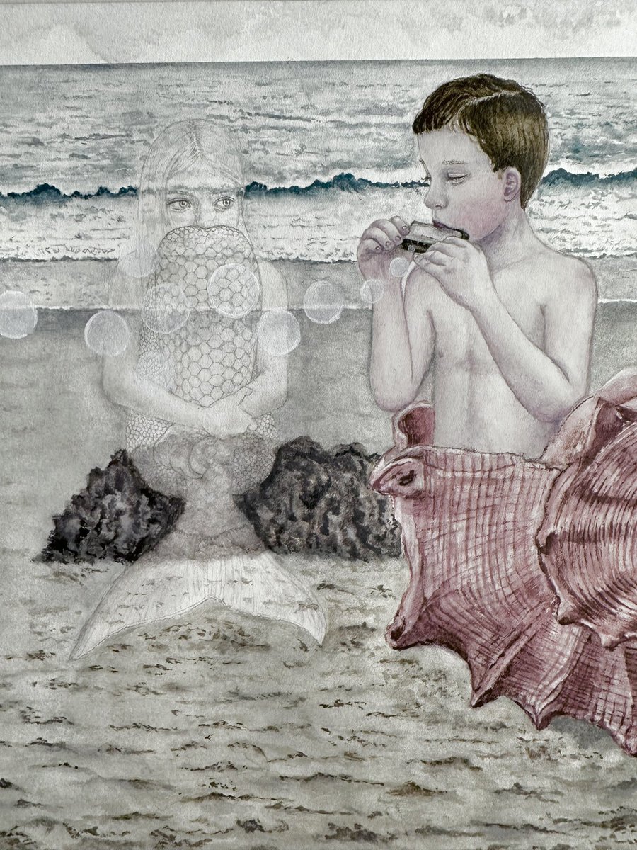 告知が遅くなりましたが、次の展示はこちら。Galerie Lumiere様『海と渚展』。新作2点本日お見送りしてきました。千葉の素敵なギャラリー様でのグループ展。個性たっぷりの作家様が出展されます。夏の間長く展示していただけますので是非原画の魅力を体感してみてくださいませ🌌🐚🪼