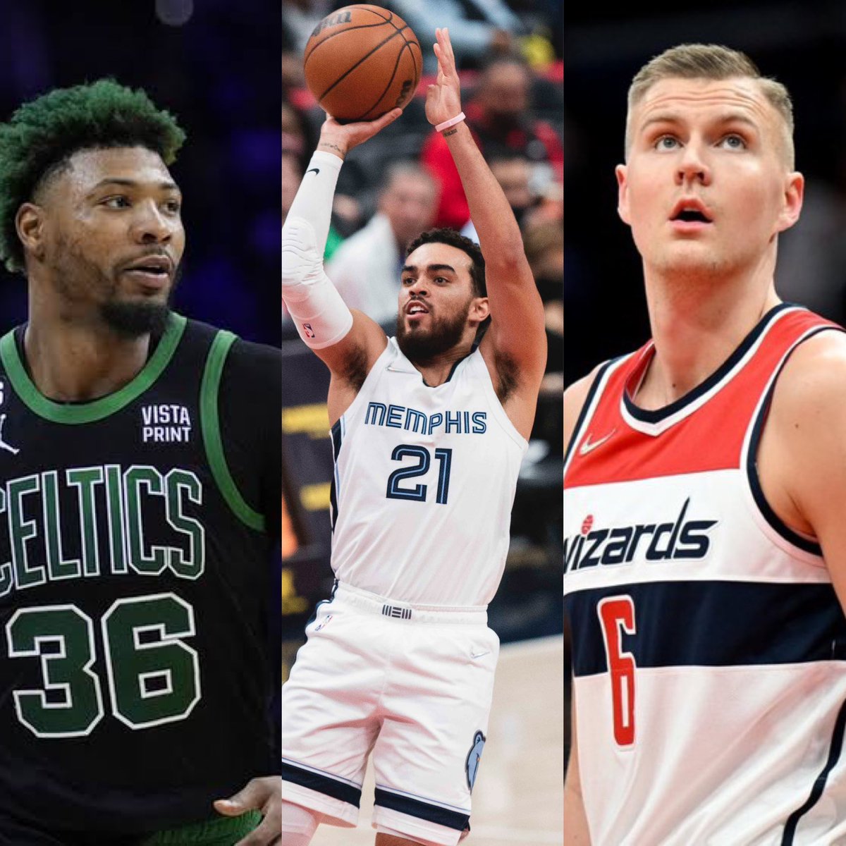 brasilcoast2's tweet photo. 🚨TROCA TRIPLA🚨

• Celtics recebe - Porzingis, pick 23 desse DRAFT e uma pick de 1° round de 2024.

• Wizards recebe - Tyus Jones 

• Memphis recebe - Marcus Smart

ESTÁ FEITO 🤝🏽

🗞️ - @wojespn https://t.co/V4oBObgA1f
