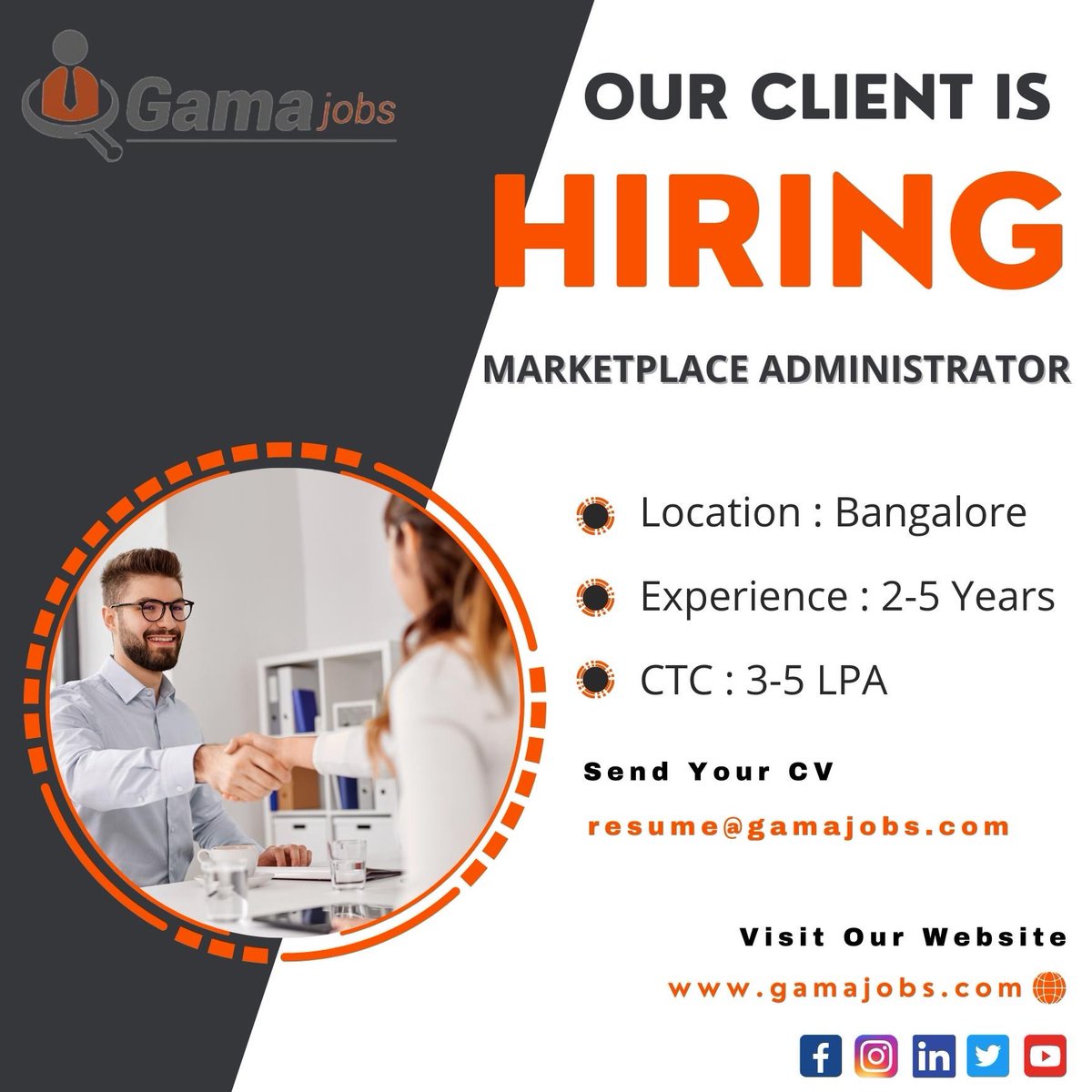 Apply here : gamajobs.com/job_detail/ind…

#administrativeassistant #business #entrepreneur #administration #admin #virtualassistantservices #assistant #administrativesupport