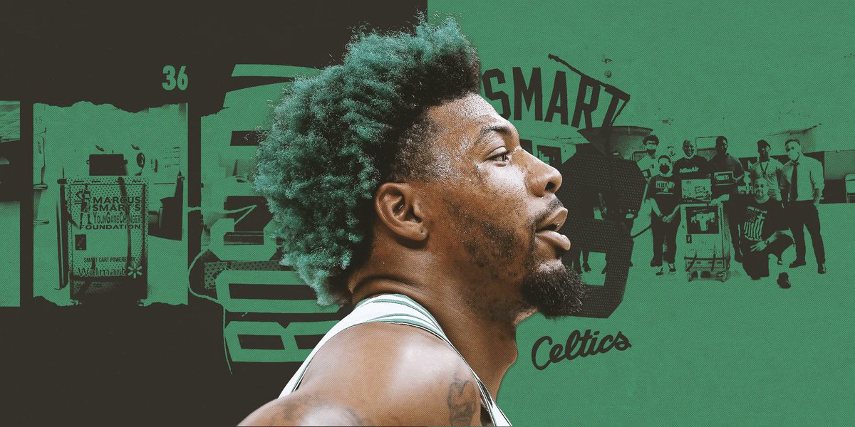 JaredWeissNBA's tweet photo. Of all the things Marcus Smart did in his near-decade in Boston, one thing that truly stood out was his generosity to children with cancer.

This was my feature on how he worked to improve life for kids stuck living in the hospital: https://t.co/hOJOQEMhkc https://t.co/ERQAEMWNDZ