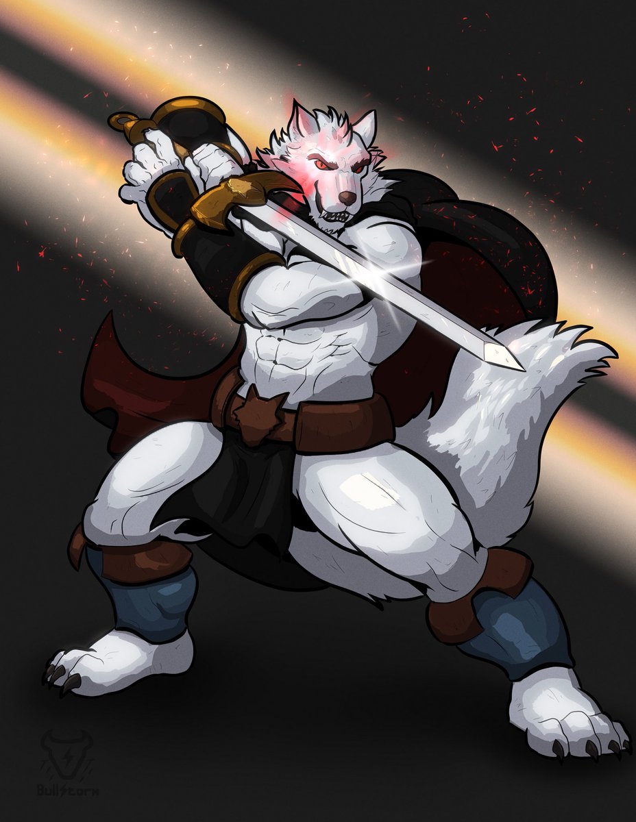 Ghowuff's tweet image. Until I can stop my father rise over my people and the world he corrupt, I will keep fighting and regain my honor. Now my friends forward! 
Can’t believe my first commission ever outside winning raffle is real! I always dream of making Gho real since HS thank @Bullstorm6