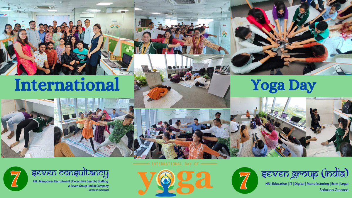 7consultancy's tweet image. We Are Celebrating International Yoga Day in Our Corporate Office.