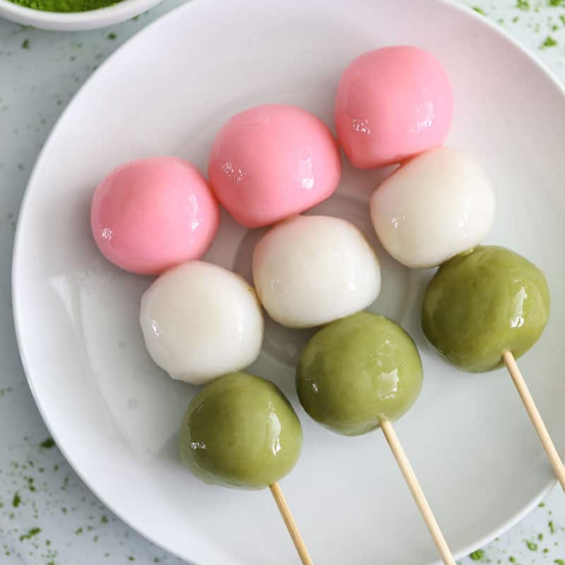 Mitsuri Kanroji is enjoying some wonderful dango!