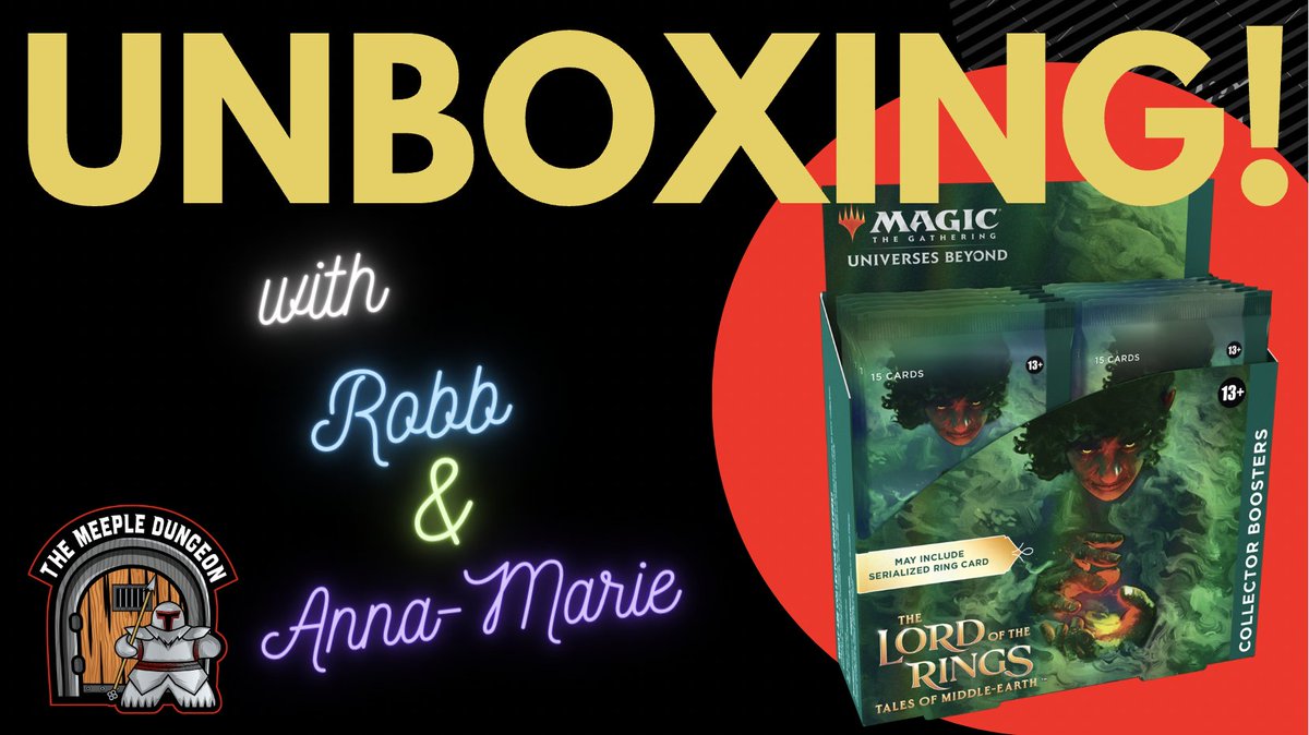 New Video Alert! 
Unboxing - MTG LOTR: Tales of Middle Earth, 
Collector Boosters X 7 🤘🧙‍♂️🤘
#MagicTheGathering #LOTR #TalesOfMiddleEarth
youtu.be/ABHylsIP1ks via @YouTube