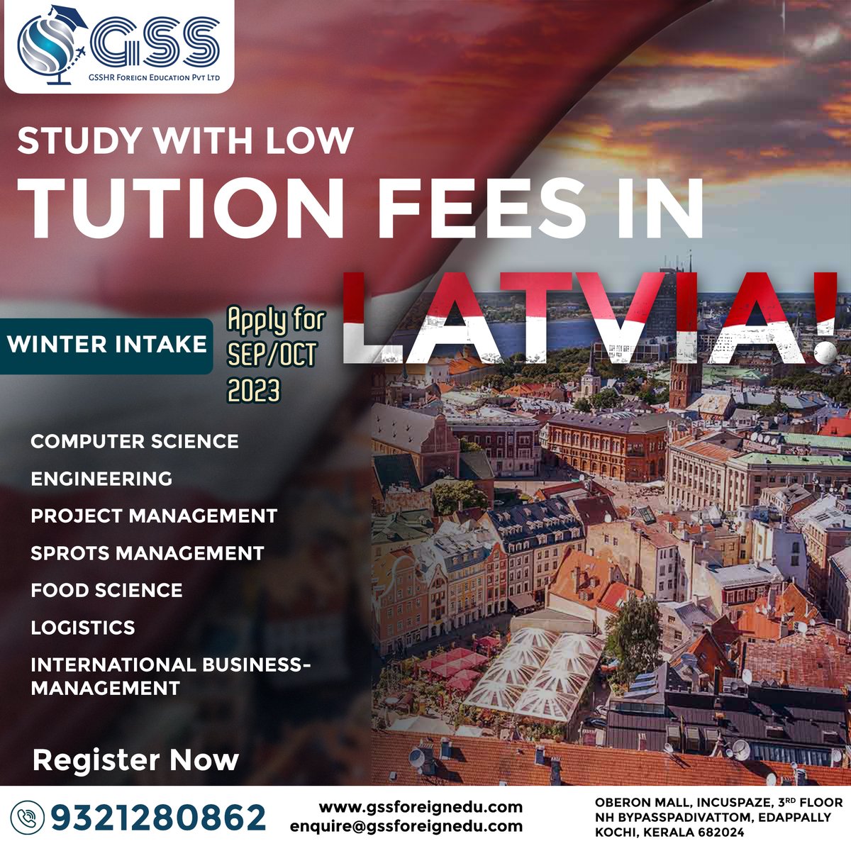 Embark on a transformative journey of knowledge and cultural exploration in the stunning land of Latvia.  Join us in pursuing dreams and creating unforgettable memories as we study in Latvia together! 🌍🎓✨
#StudyInLatvia #BalticEducation #internationalstudents