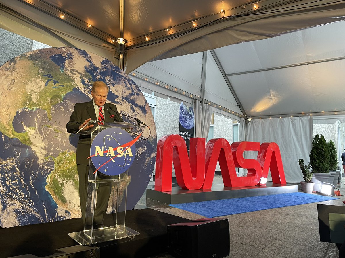 What. A. Day! We cut the ribbon on the new NASA Earth Information Center. Together with @USDA , @NOAA, @fema , @EPA , @USGS, @USAID, we highlighted our partnerships and the power of science to inform decisions.