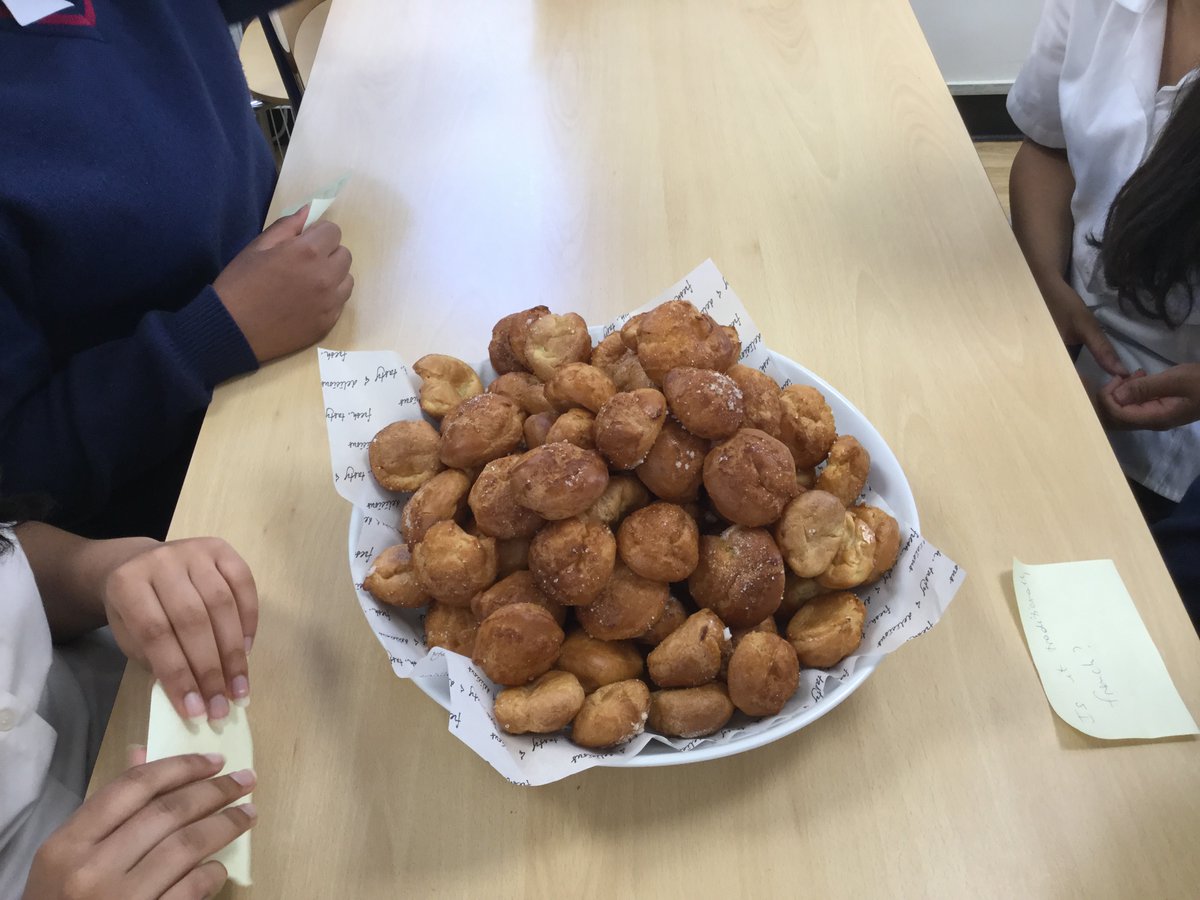 What a 'tasty' French lesson with Year 9 who learnt about and sampled the French delicacy: Chouquettes!
Simply 'délicieux'!