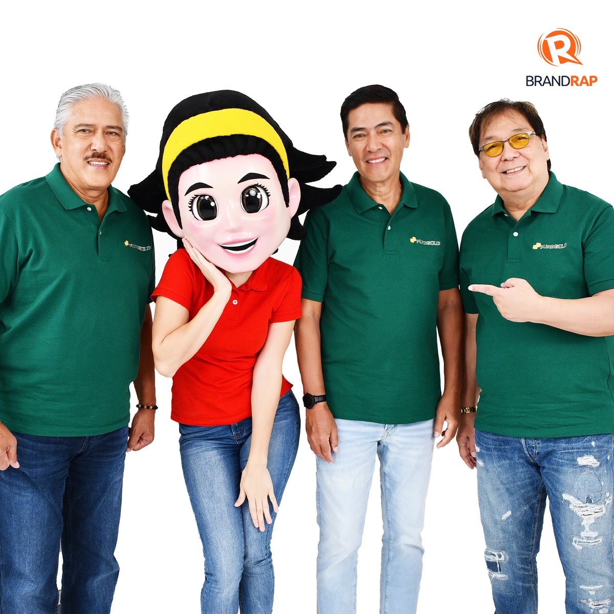 LOOK: Puregold’s brand icon Aling Puring is with Tito Sotto, Vic Sotto, and Joey de Leon! 

The trio has signed on to be a continued collaborator of the retail company. #BrandRap