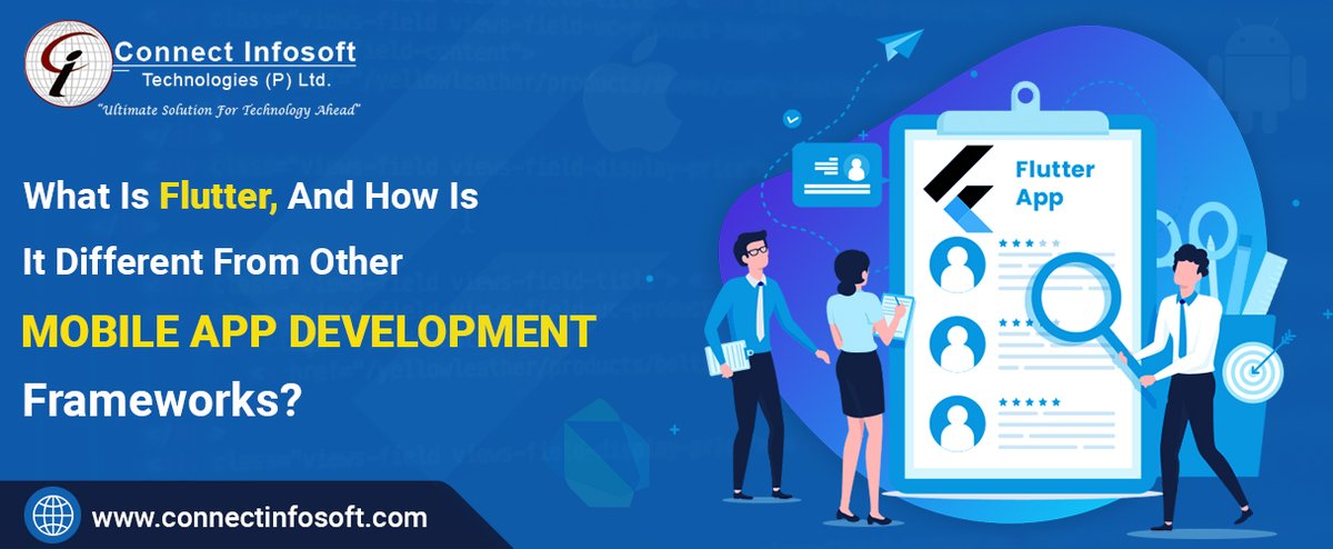 connectinfo_12's tweet image. What is Flutter, and how is it different from other mobile app development frameworks? Latest blog post: connectinfosoft.com/blog/what-is-f…… #ConnectInfosoft #WhatIsFlutter #MobileAppDevelopmentFrameworks #FlutterExplained #MobileAppDevelopment #FrameworkComparison