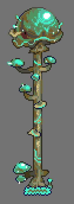 glowing mushroom that looks like moonlord's lolipop
#pixelart #pixelartwork #Terraria