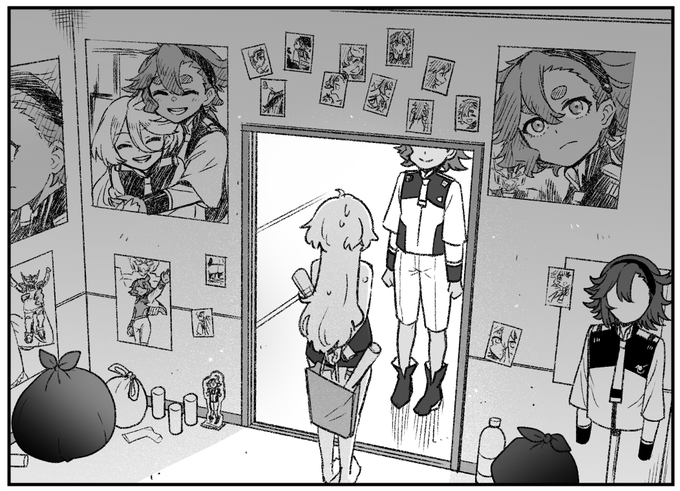 3コマ目をトリミングして一部が見切れてしまったので供養
