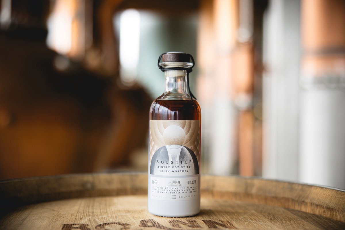 Last night #BoannDistillery introduced its 2nd #SinglePotStill bottling, Cask No. 12, a Rivesaltes Single Cask, to a small group of whiskey enthusiasts, at a special #Solstice tasting. This celebratory bottling is exclusively available at boanndistillery.ie from noon today