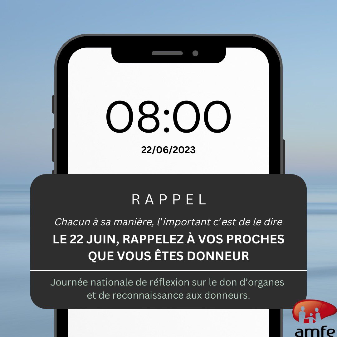 Camille ThérondCharles (@french_camcam) on Twitter photo Journée nationale de réflexion sur le don d’organes et de reconnaissance aux donneurs 💚
Vous êtes donneurs? Dites-le.
Vous avez des enfants? Entre parents discutez de ce que vous feriez en cas de drame.
Je donne, tu donnes, ils vivent.
<a href="/FrcsBraun/">François Braun</a> <a href="/Sante_Gouv/">Ministère de la Santé et de l'Accès aux soins</a> @contact_amfe Journée nationale de réflexion sur le don d’organes et de reconnaissance aux donneurs 💚
Vous êtes donneurs? Dites-le.
Vous avez des enfants? Entre parents discutez de ce que vous feriez en cas de drame.
Je donne, tu donnes, ils vivent.
<a href="/FrcsBraun/">François Braun</a> <a href="/Sante_Gouv/">Ministère de la Santé et de l'Accès aux soins</a> @contact_amfe